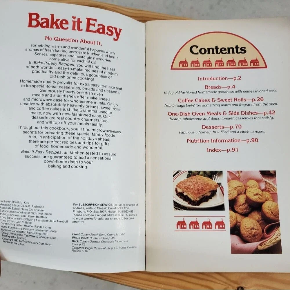 Pillsbury Bake it Easy Recipes Vintage Classic Cook Book Booklet #81